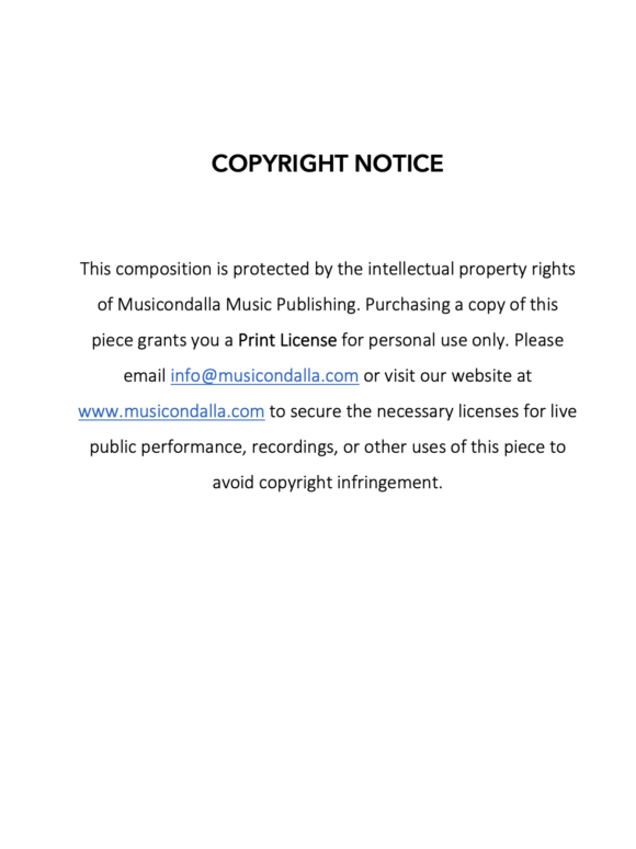 Musicondalla Copyright Notice