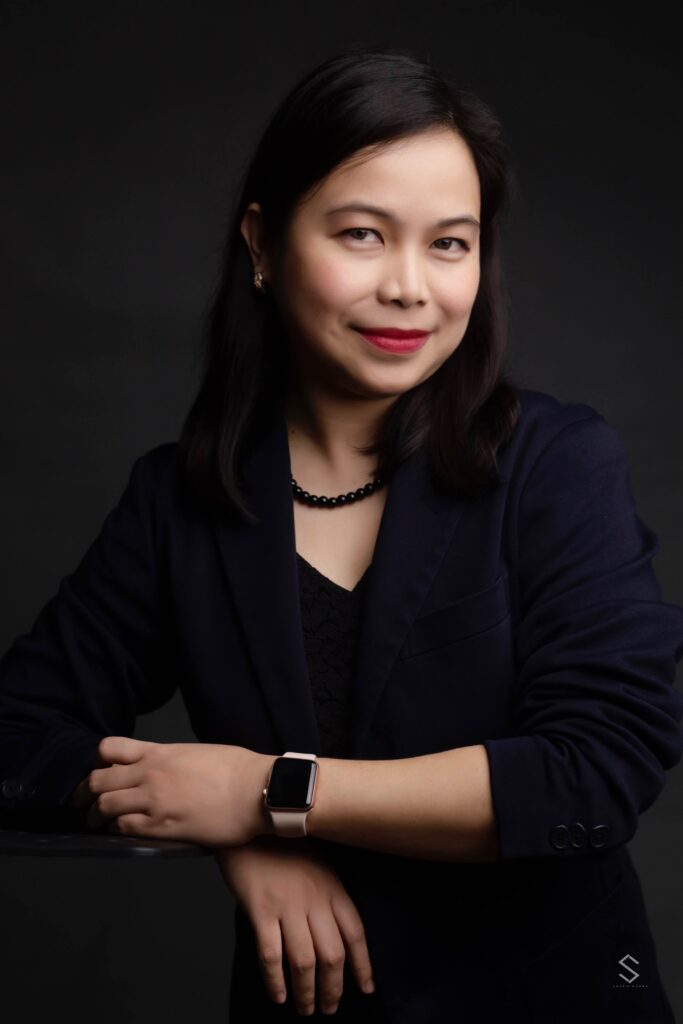 A portrait of Ms. Mariefrance V.  Ballester (CEO of Musicondalla)